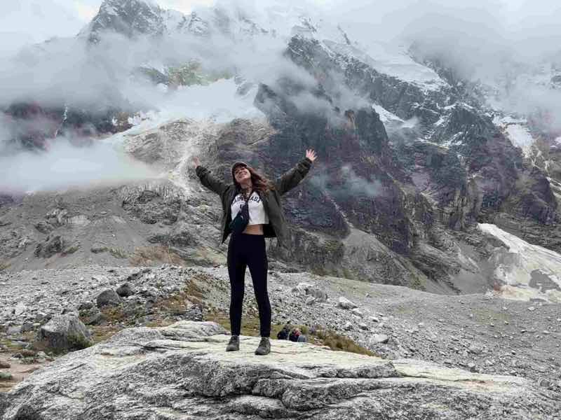 The Salkantay Trek - me at Salkantay Pass